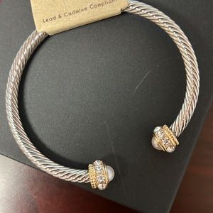 NWT Cable Classics Bracelet in Silver